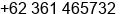 Fax number of Mrs. AGUNG at DENPASAR