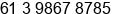 Fax number of Mr. Jack Frazer at Melbourne