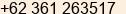 Fax number of Mr. Imanuel Filipus at Denpasar
