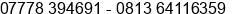 Phone number of Mr. Sigit S at Batam