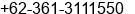 Phone number of Mr. Sanjaya Gida at Denpasar