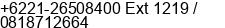 Phone number of Mr. Febrian Putra at Jakarta